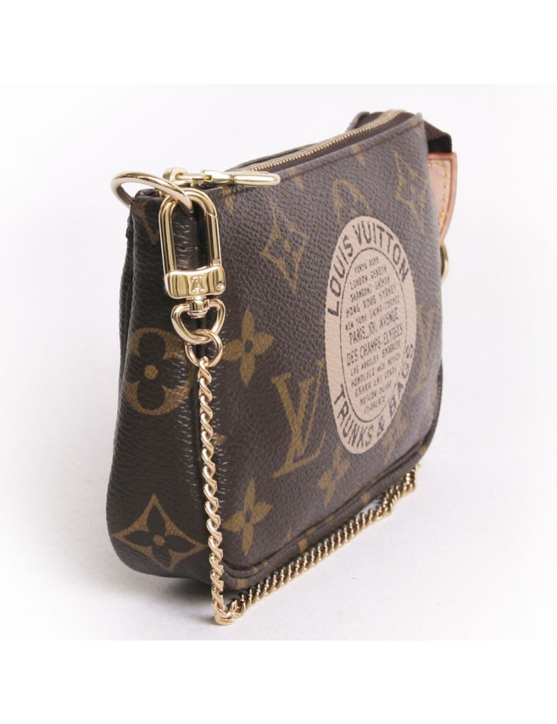 Pochette "Truncks & bags" LOUIS VUITTON collector toile enduite monogram