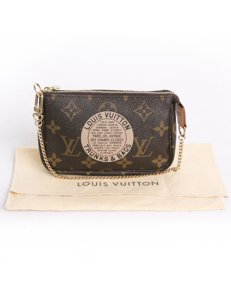 Pochette "Truncks & bags" LOUIS VUITTON collector toile enduite monogram