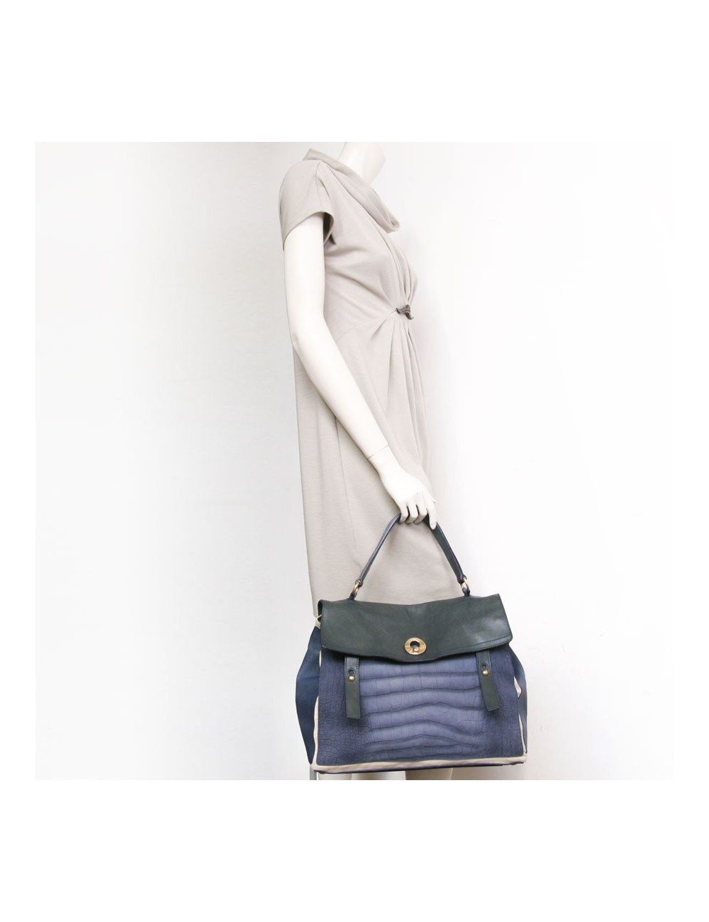 Sac "Muse II" YVES SAINT LAURENT tricolore