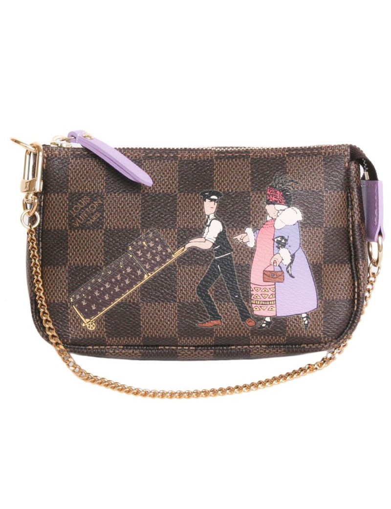 Pochette Collector LOUIS VUITTON toile enduite damier