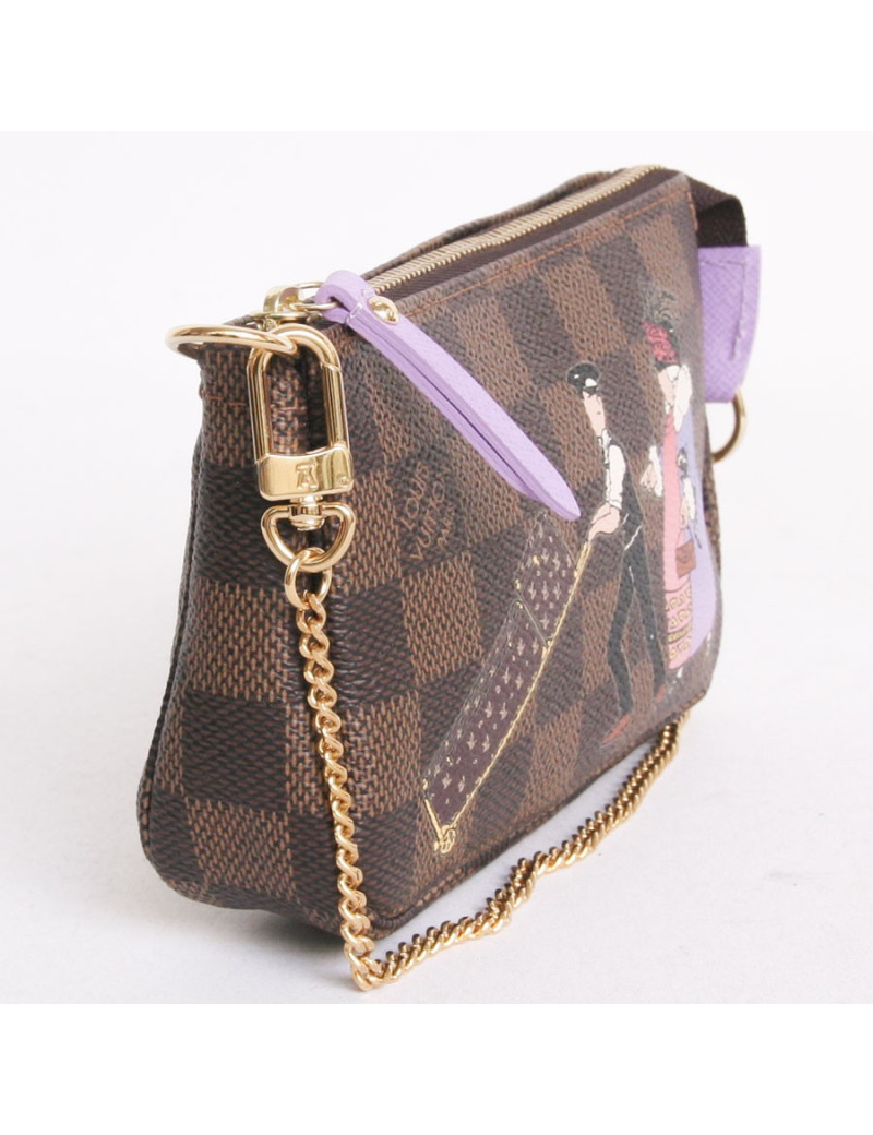 Pochette Collector LOUIS VUITTON toile enduite damier