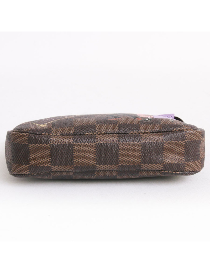 Pochette Collector LOUIS VUITTON toile enduite damier