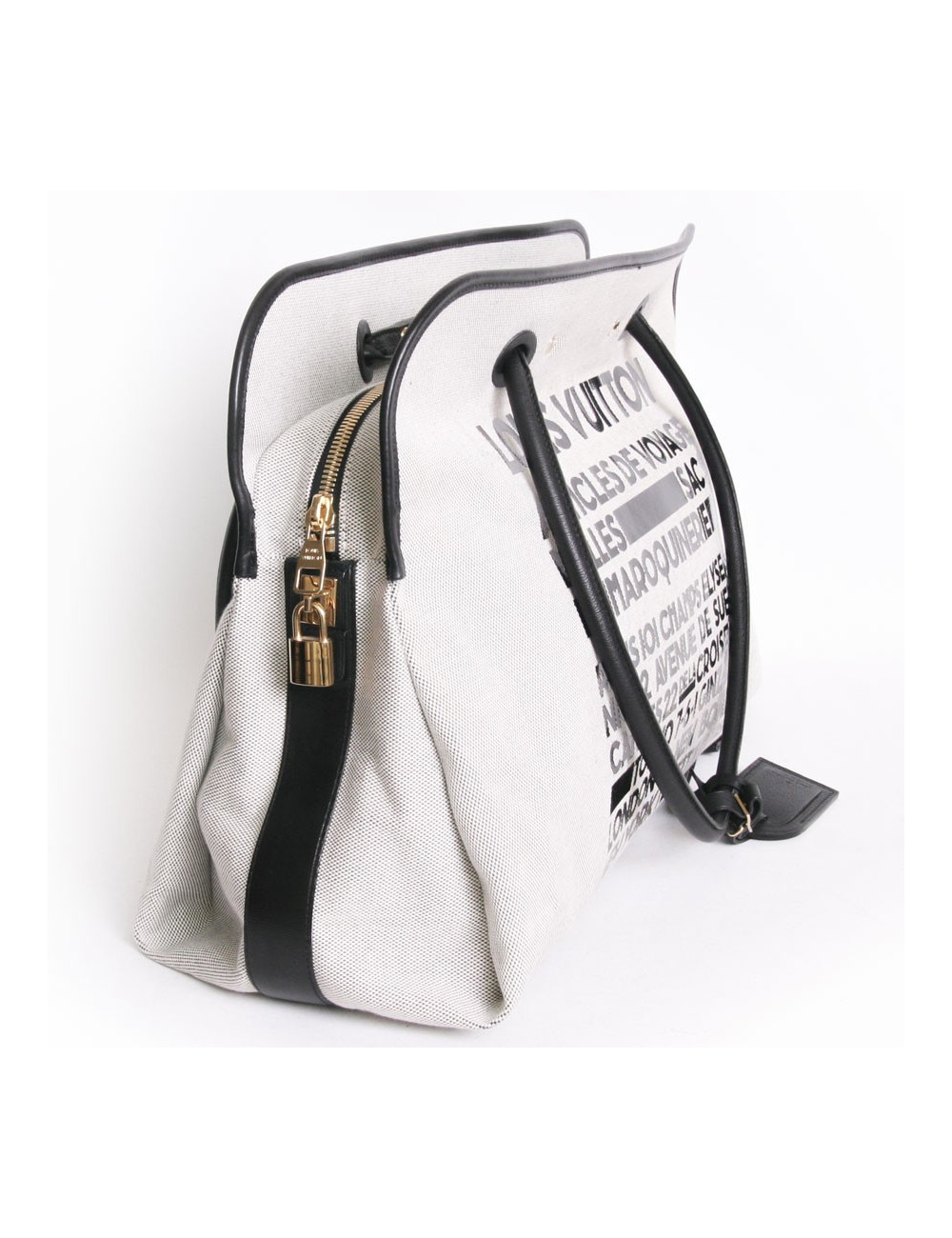 Sac "Articles de Voyages" LOUIS VUITTON toile tissée