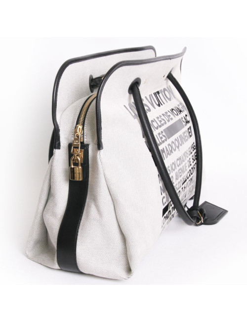Sac "Articles de Voyages" LOUIS VUITTON toile tissée