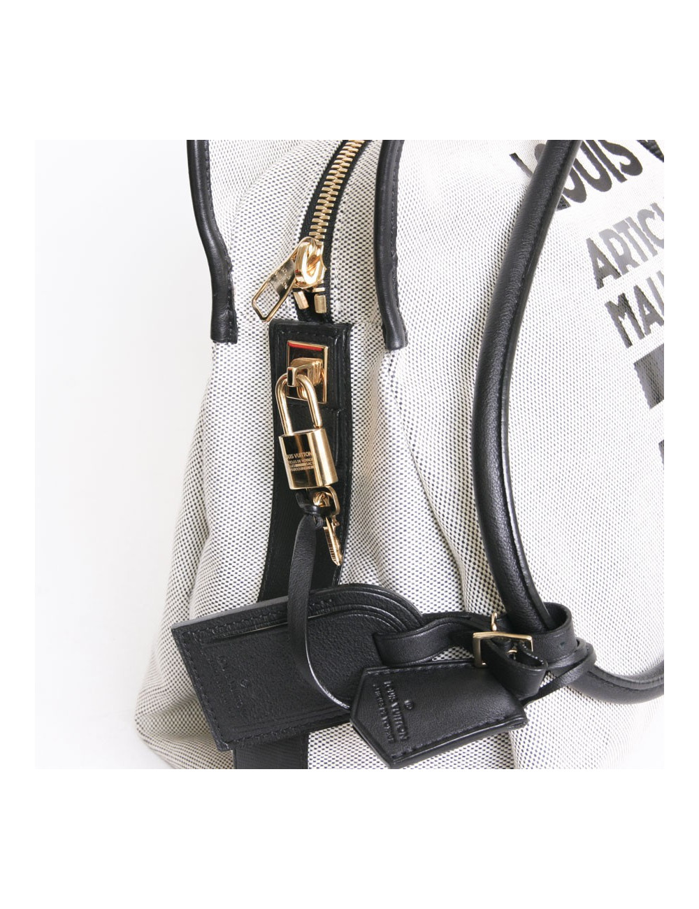 Sac "Articles de Voyages" LOUIS VUITTON toile tissée