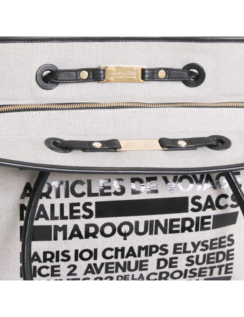 Sac "Articles de Voyages" LOUIS VUITTON toile tissée