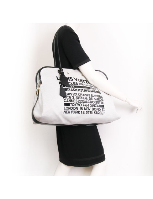 Sac "Articles de Voyages" LOUIS VUITTON toile tissée