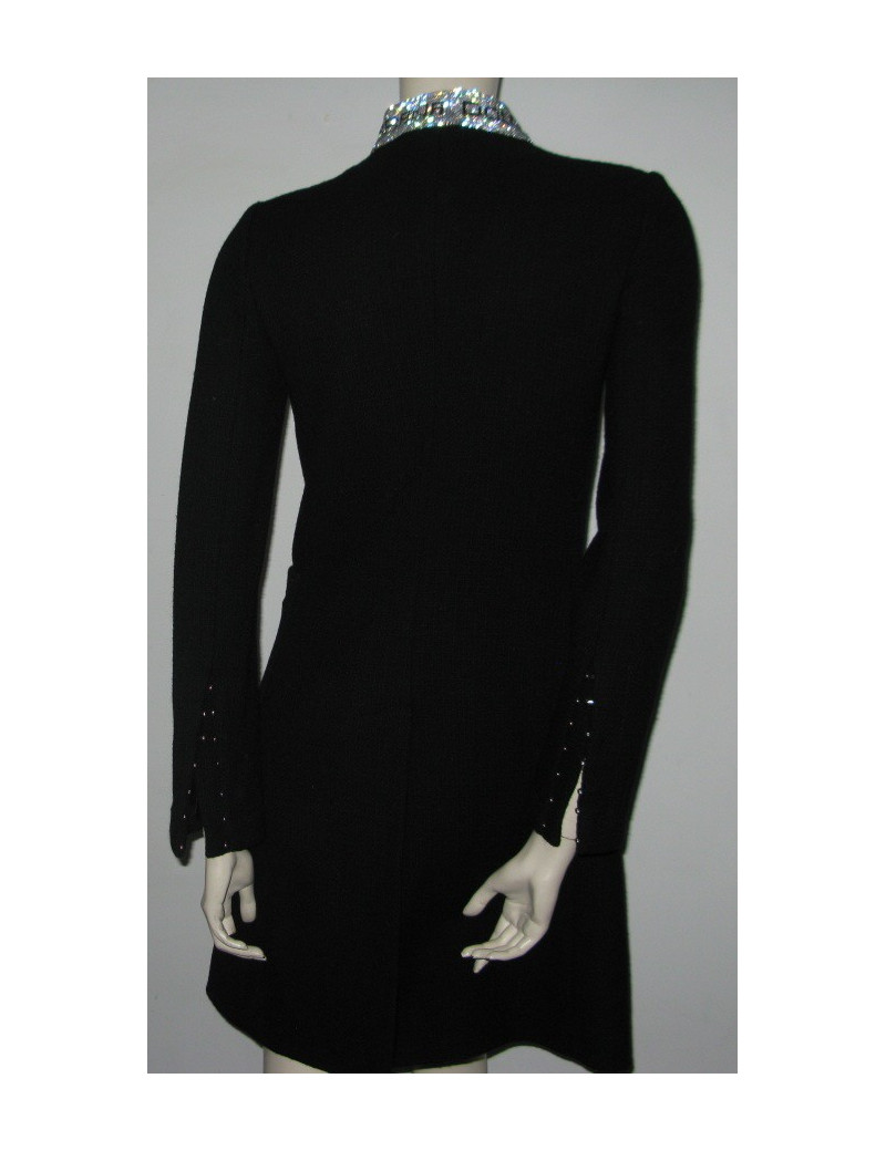 Black coat & rhinestones DOLCE GABBANA