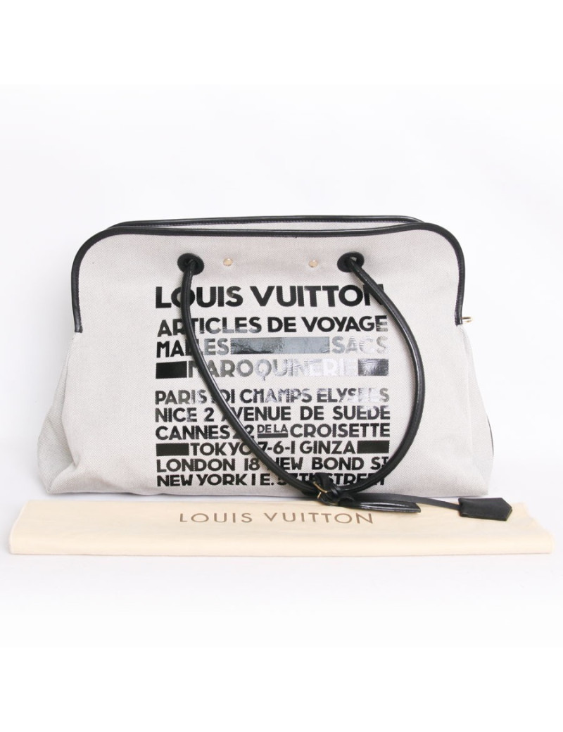 Sac "Articles de Voyages" LOUIS VUITTON toile tissée
