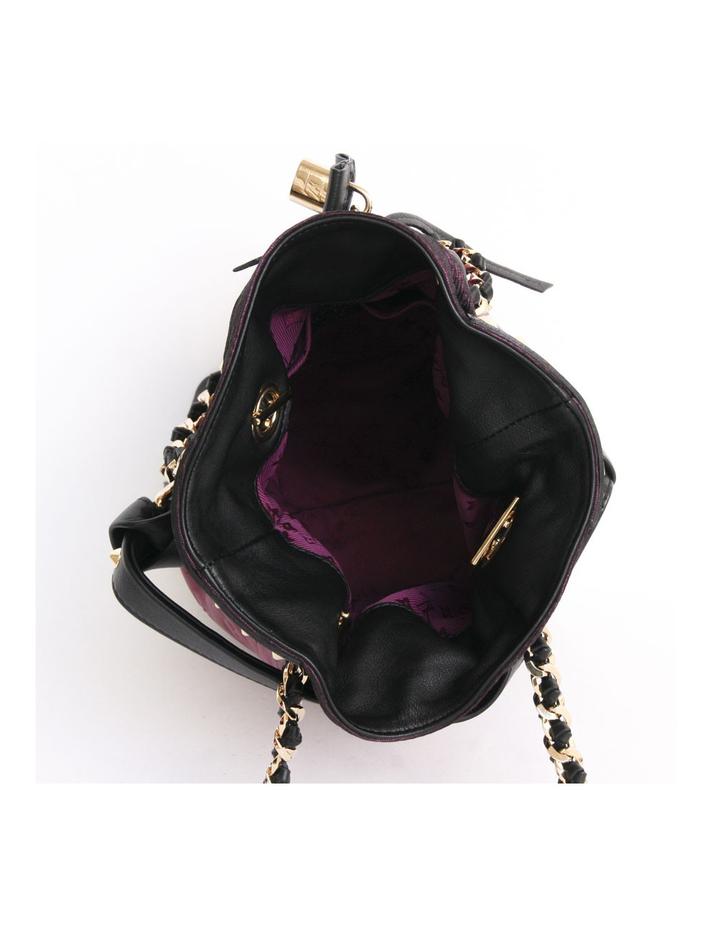 Sac "Néo Noé" LOUIS VUITTON cuir embossé monogram framboise