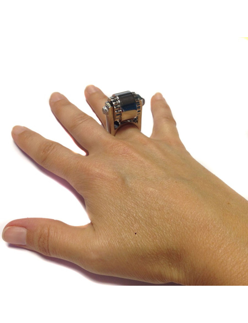 Bague BALANCIAGA t 51 métal palladium