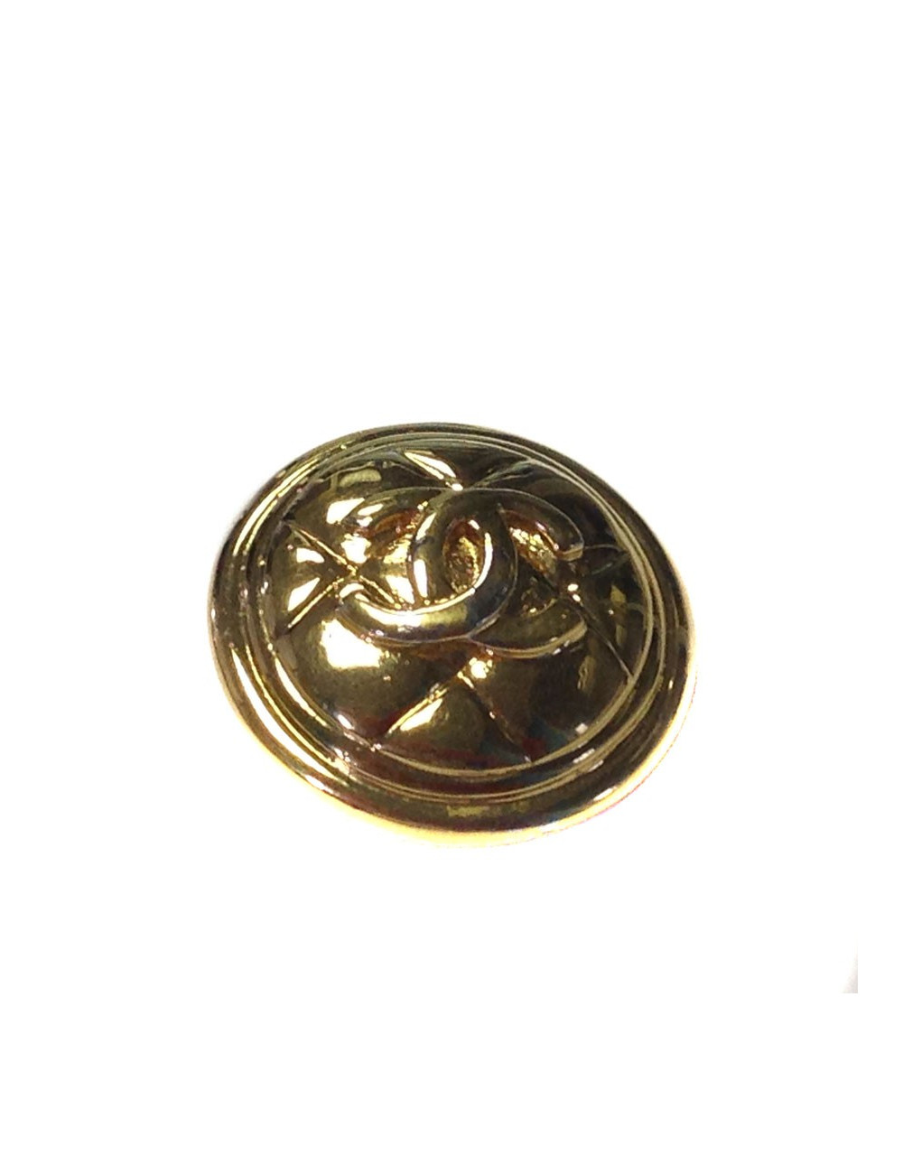 Broche CHANEL matelassée vintage