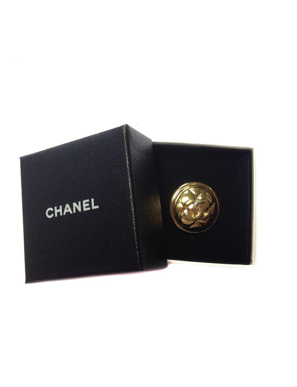 Broche CHANEL matelassée vintage