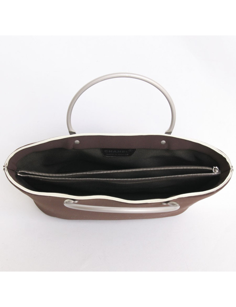 Sac CHANEL en lurex marron