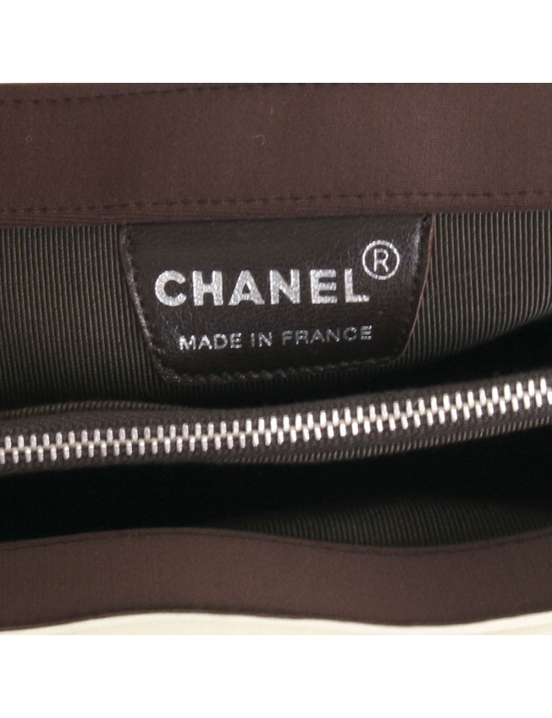 Sac CHANEL en lurex marron