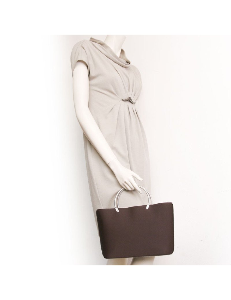 Sac CHANEL en lurex marron