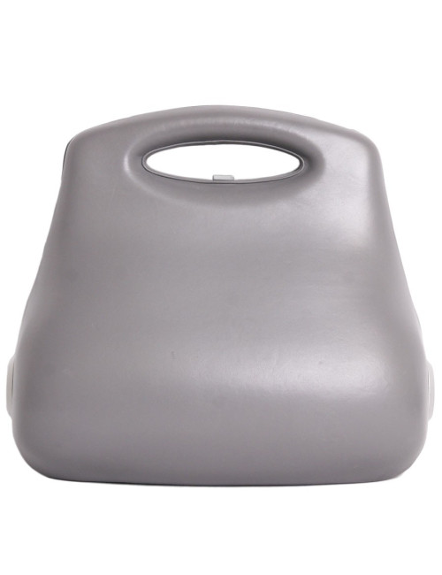 Sac CHANEL collector "Première  2005"  en cuir gris