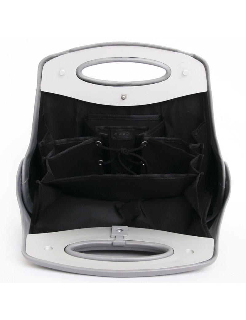 Sac CHANEL collector "Première  2005"  en cuir gris