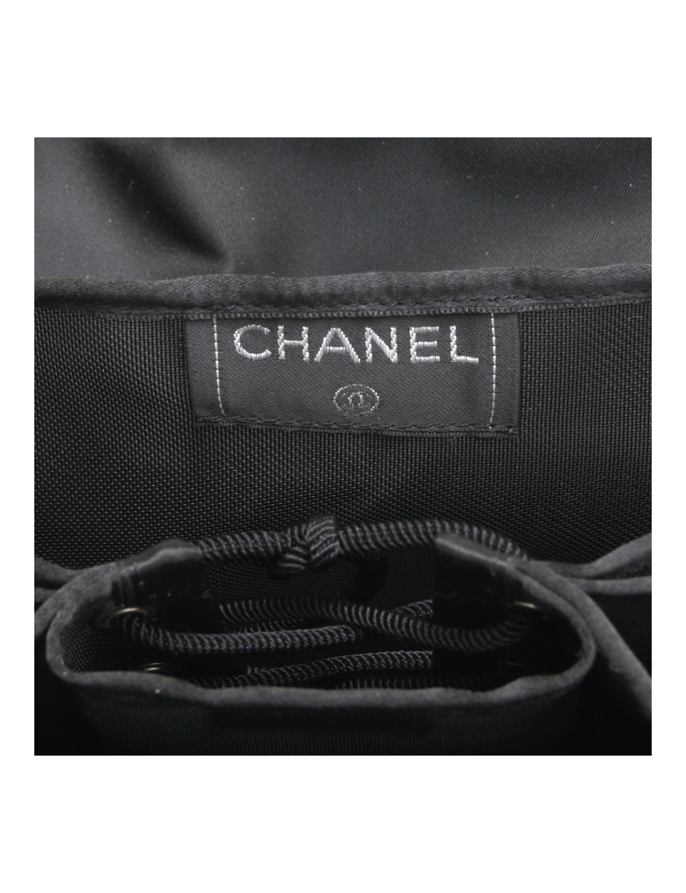 Sac CHANEL collector "Première  2005"  en cuir gris