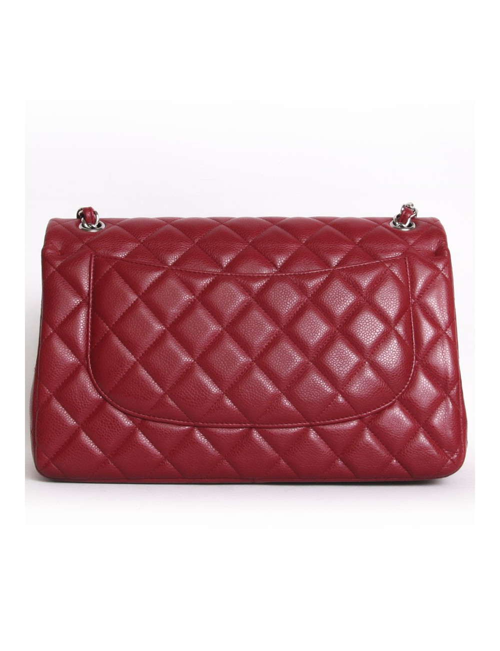 Sac Jumbo CHANEL cuir caviar rouge