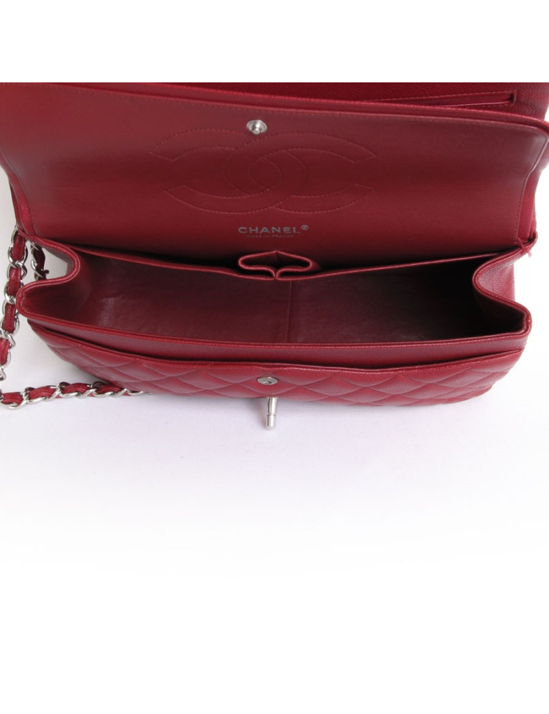 Sac Jumbo CHANEL cuir caviar rouge