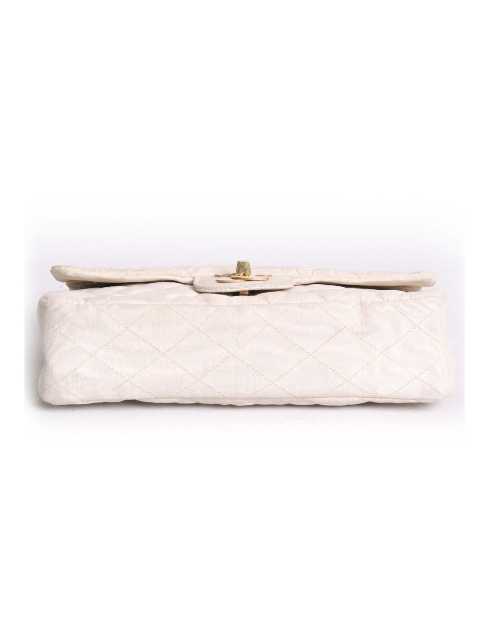 Sac timeless CHANEL en toile écru vintage