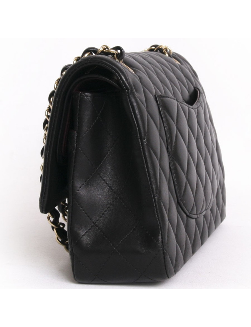 sac Timeless CHANEL cuir d'agneau lisse matelassé 