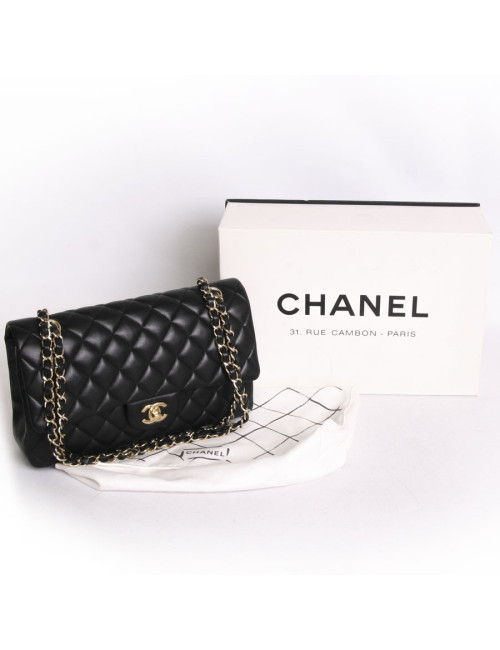 sac Timeless CHANEL cuir d'agneau lisse matelassé 