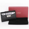 CARTIER wallet in black grained leather and snake