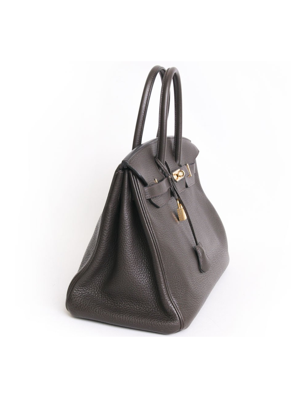 Birkin 35 HERMES taurillon clemence Brown