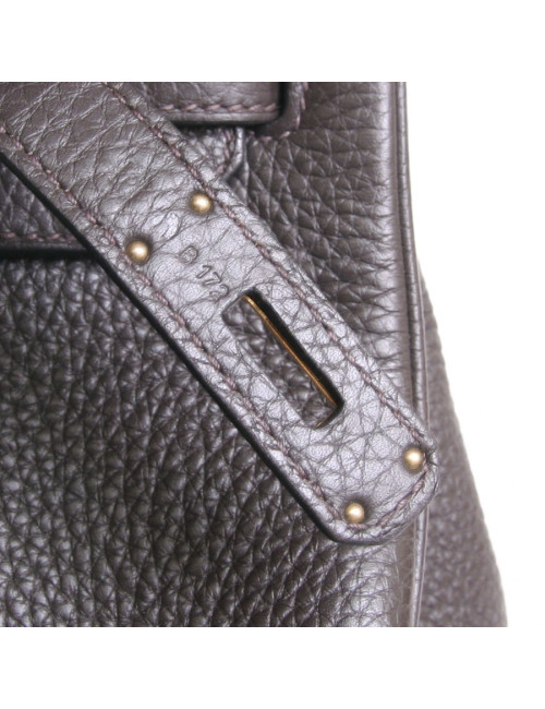 Birkin 35 HERMES taurillon clemence Brown