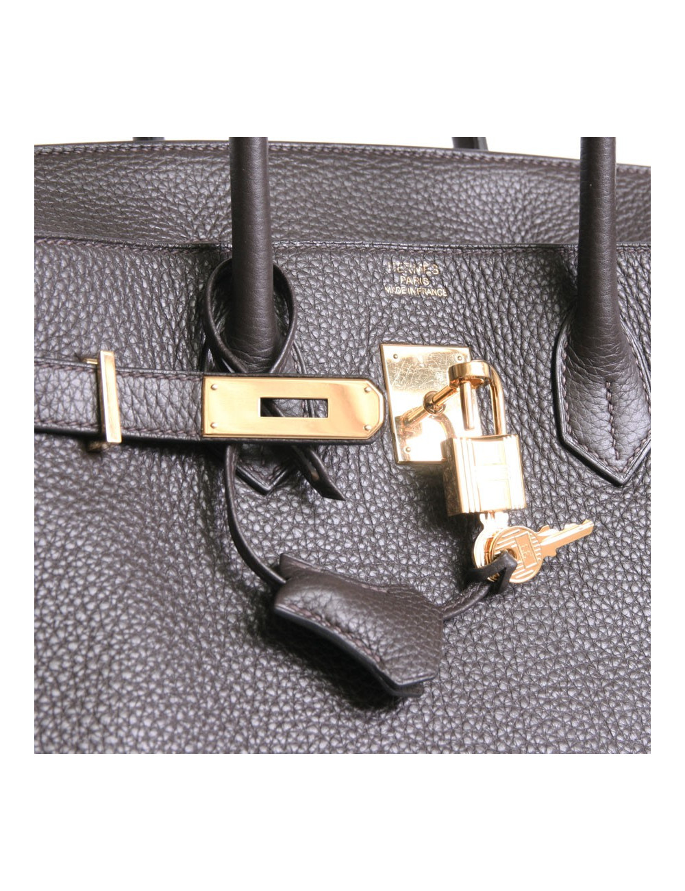 Birkin 35 HERMES taurillon clemence Brown