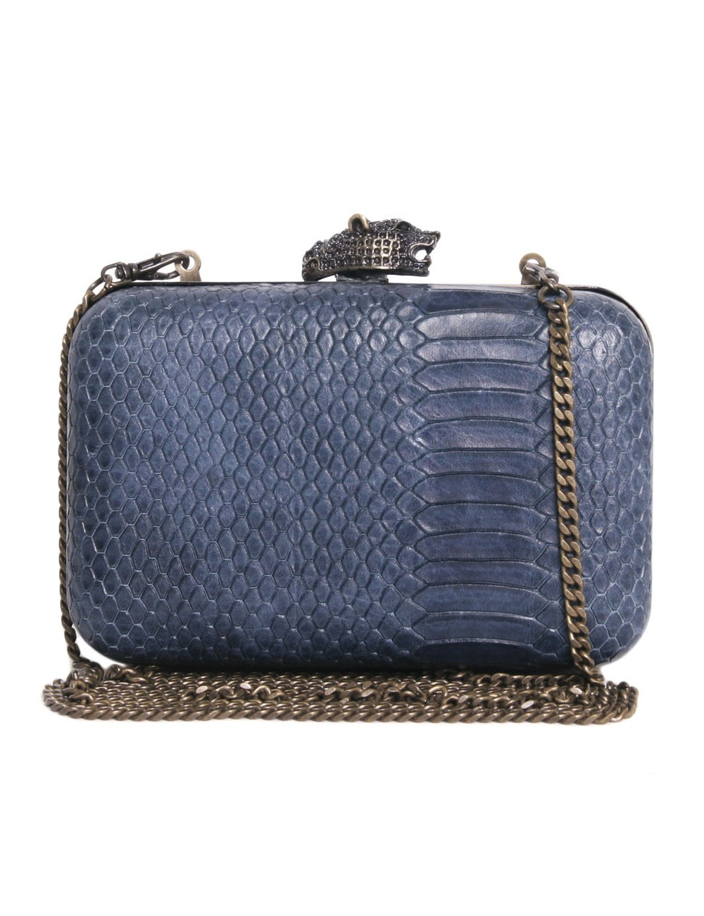 Sac pochette HOUSE OF HARLOW 160 serpent bleu