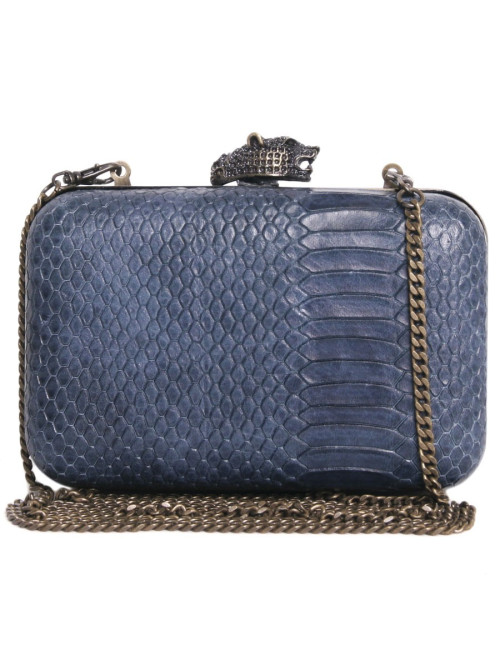 Sac pochette HOUSE OF HARLOW 160 serpent bleu