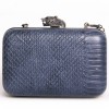 Bag pouch HOUSE OF HARLOW 1960 leather way blue oil snake