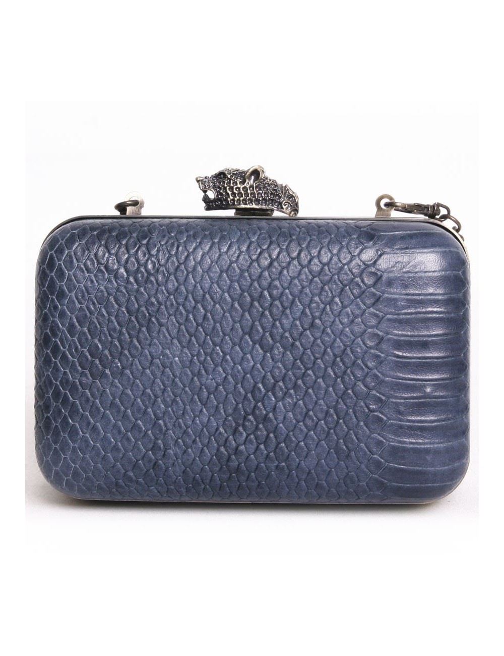 Sac pochette HOUSE OF HARLOW 160 serpent bleu
