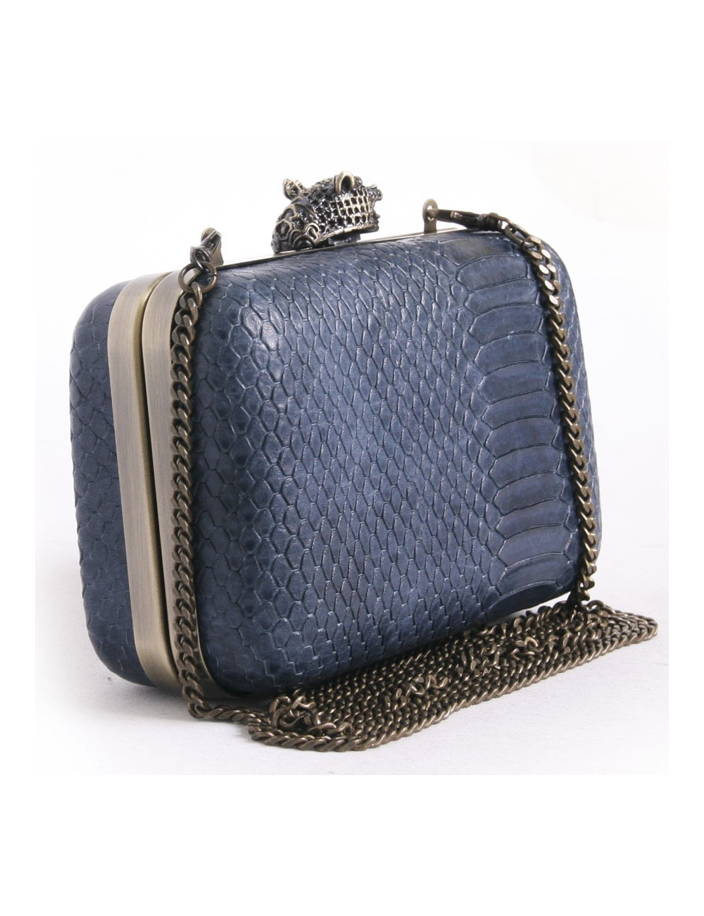 Sac pochette HOUSE OF HARLOW 160 serpent bleu