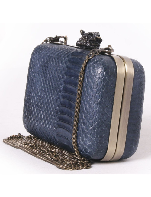 Sac pochette HOUSE OF HARLOW 160 serpent bleu