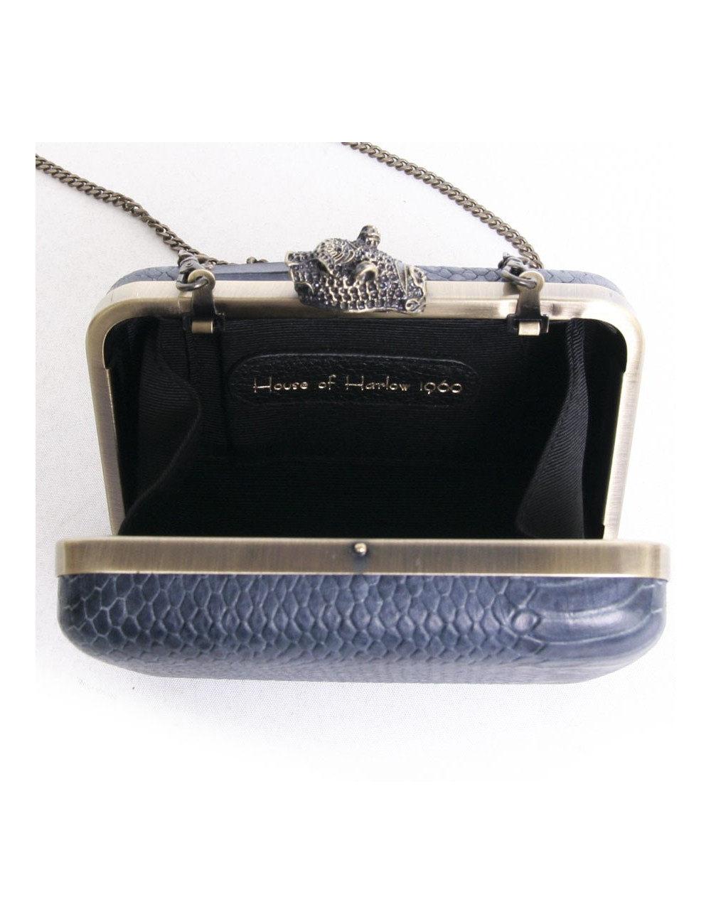 Sac pochette HOUSE OF HARLOW 160 serpent bleu