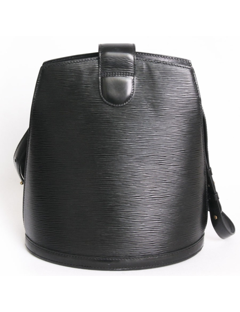 Cluny LOUIS VUITTON black epi leather bag