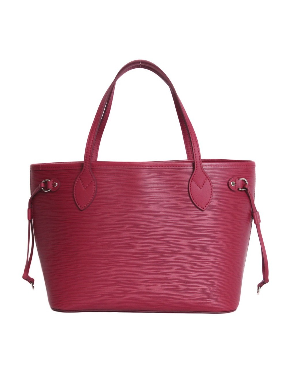 Sac "Never full" LOUIS VUITTON cuir épi fuchsia