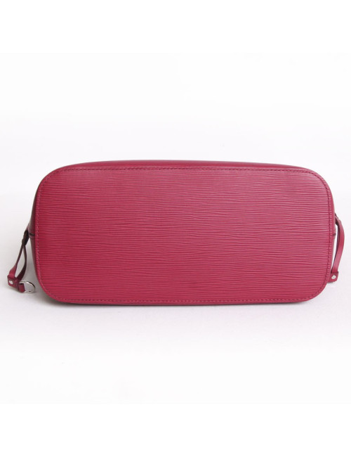 Sac "Never full" avec sa pochette LOUIS VUITTON cuir épi fuchsia