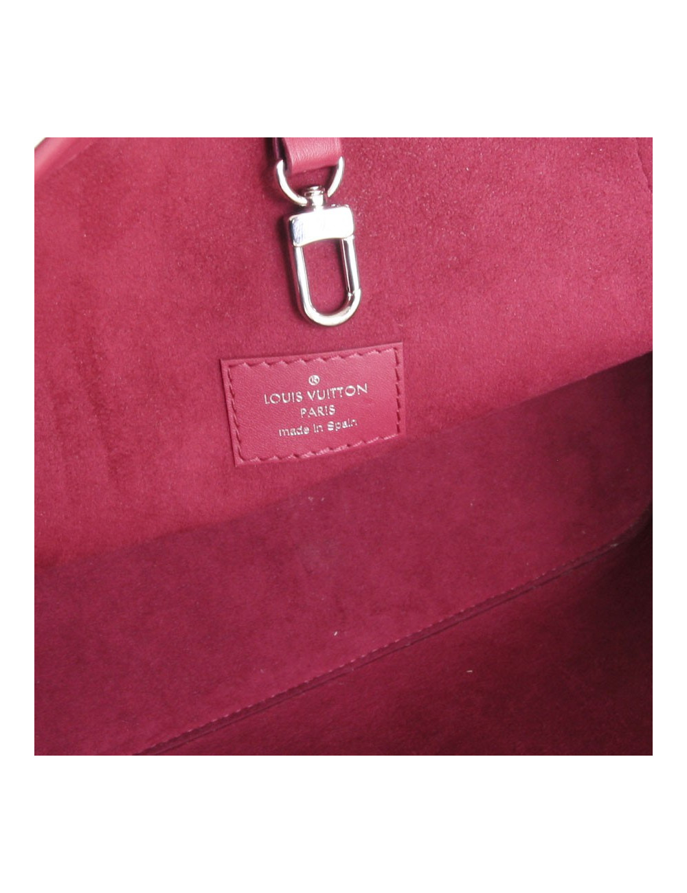"Neverfull" bag with its LOUIS VUITTON epi fuchsia leather pouch