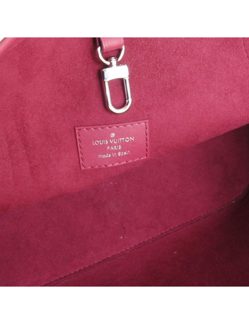Sac "Never full" avec sa pochette LOUIS VUITTON cuir épi fuchsia