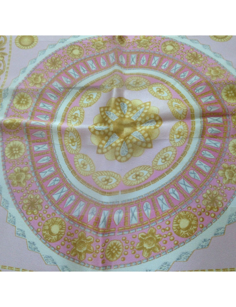 Foulard LANVIN en soie rose