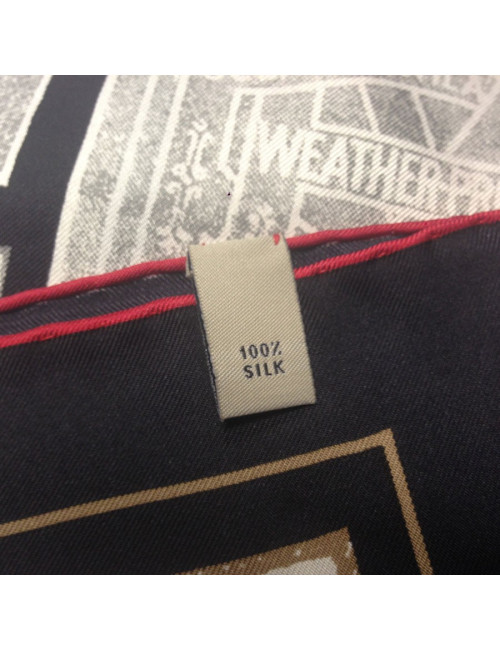 Foulard BURBERRY noir en soie