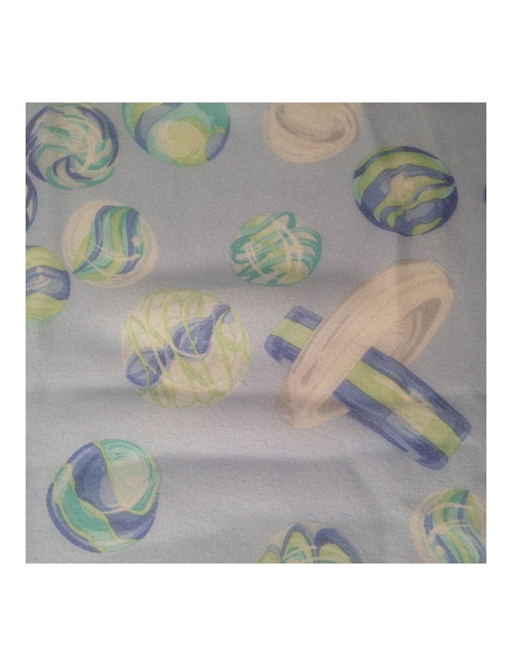 Foulard CELINE en soie bleu ciel