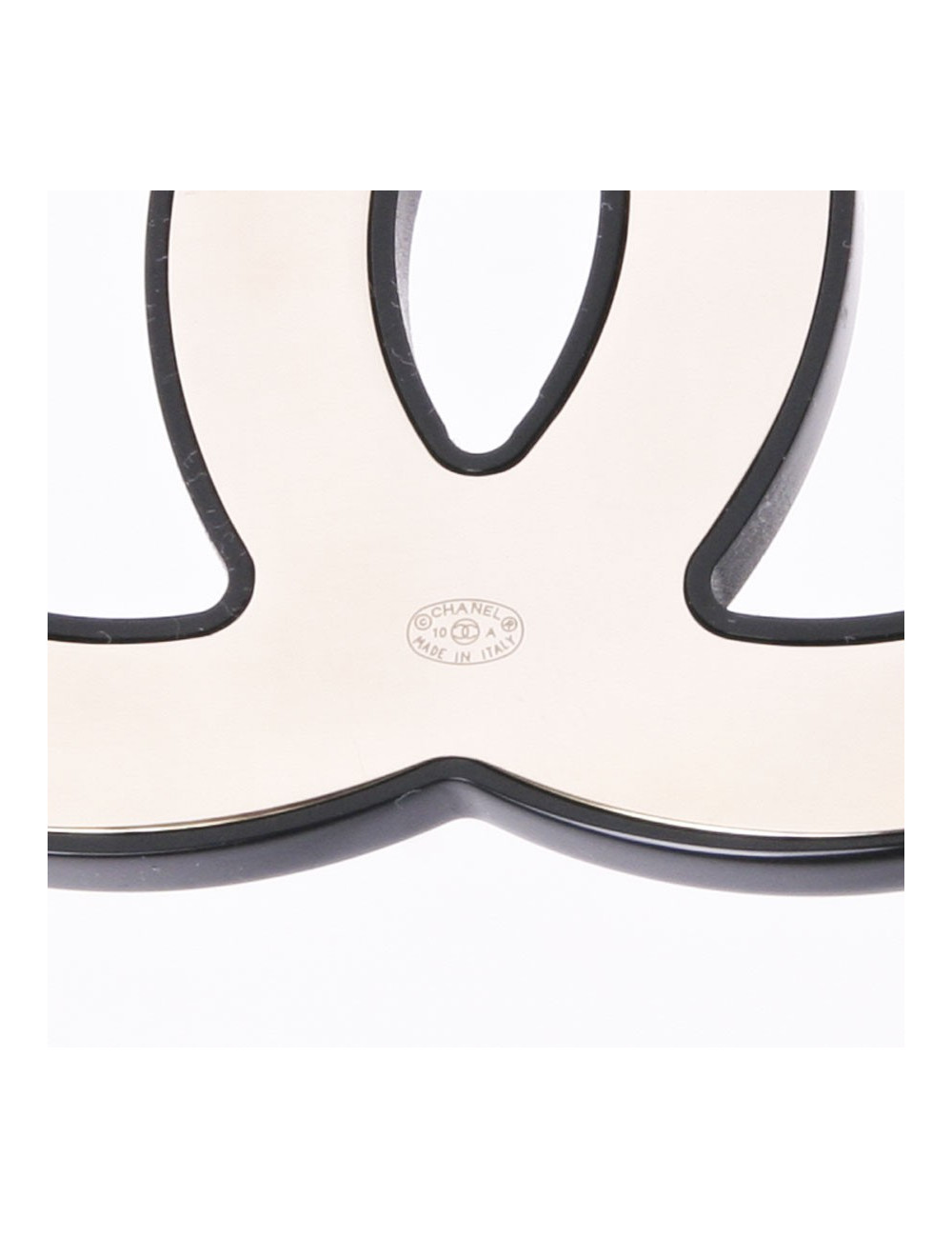 PIN CHANEL CC plexi black and serious of camellias