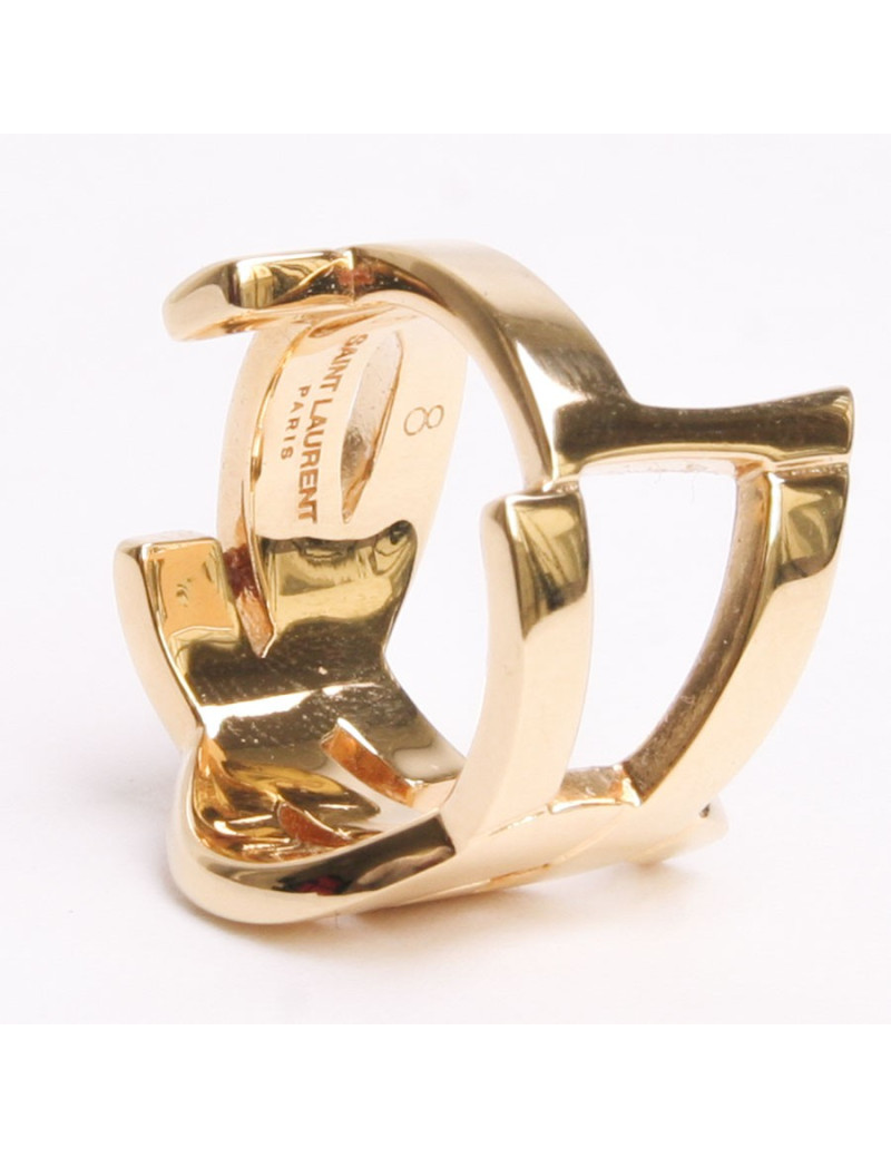 Ring "YSL" SAINT LAURENT T57 gold metal