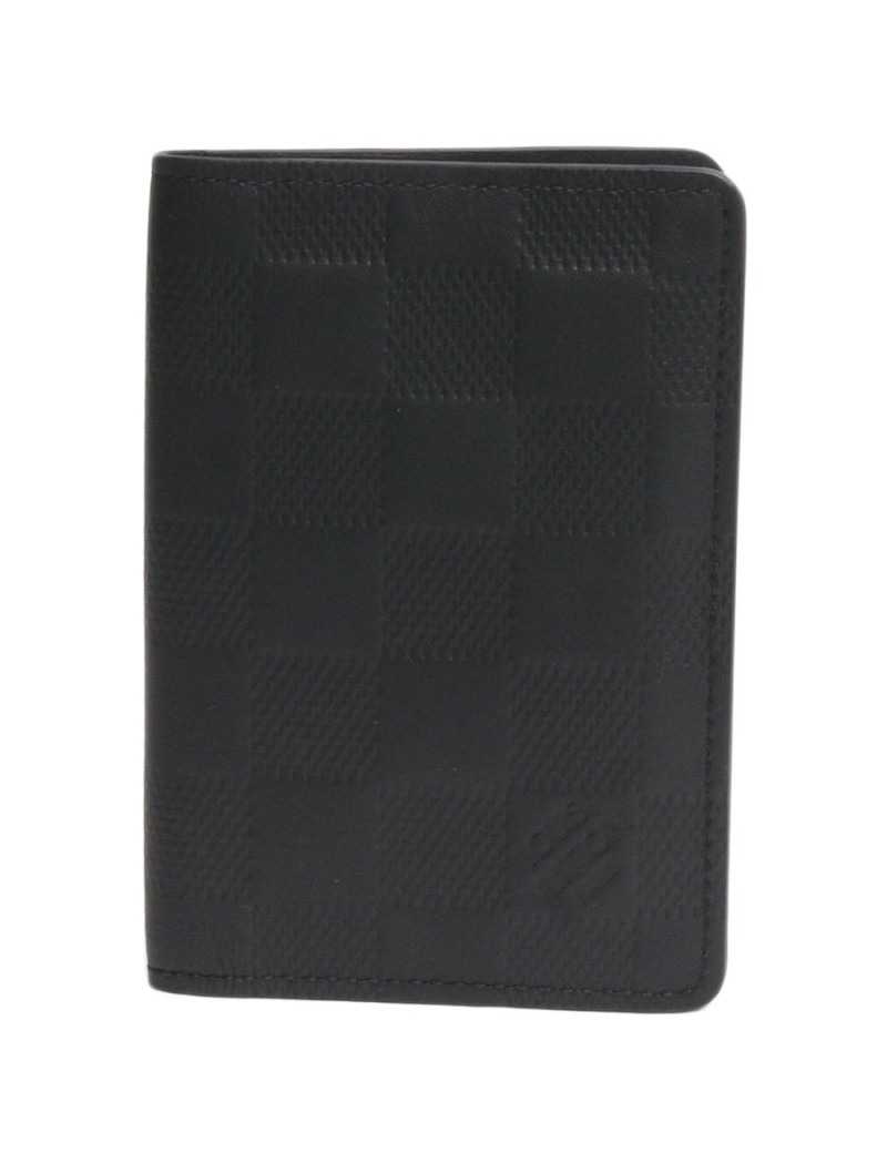 Organizer de poche  LOUIS VUITTON en cuir damier infini noir